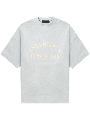 Essentials Heather Grey Cream Tee