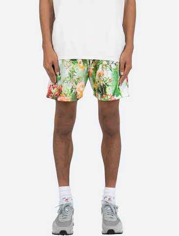 Flowers Mesh Shorts