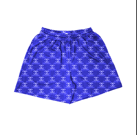 Blue Chanel Mesh Shorts