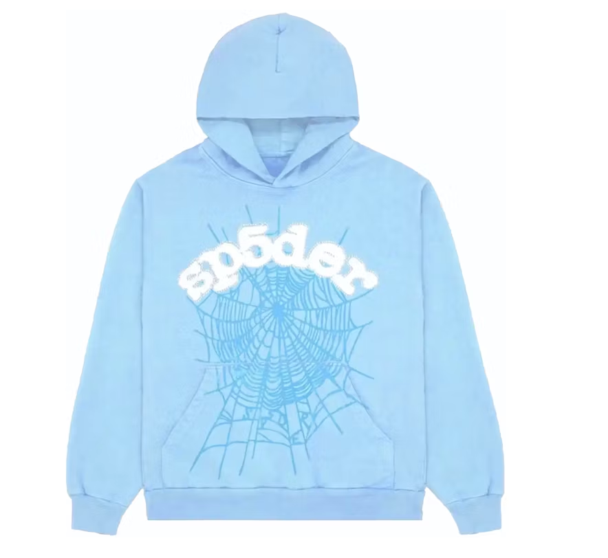 Sp5der Blue Hoodie