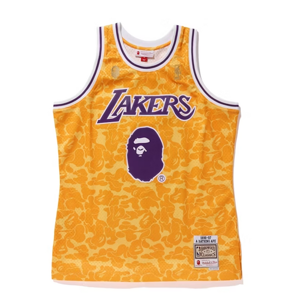 Bape Mitchell & Ness Lakers Jersey