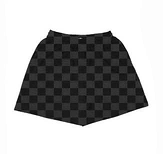 Black Checkered Shorts